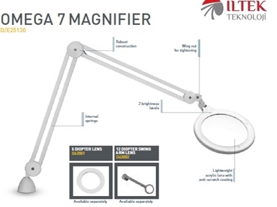 İLTEK TECHNOLOGY DE25130 OMEGA 7 MAGNIFIER